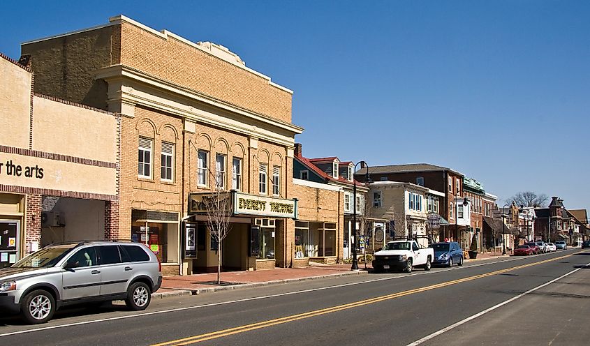 Downtown Middletown, Delaware, in the historic district. By Acroterion, CC BY-SA 4.0, Wikimedia Commons