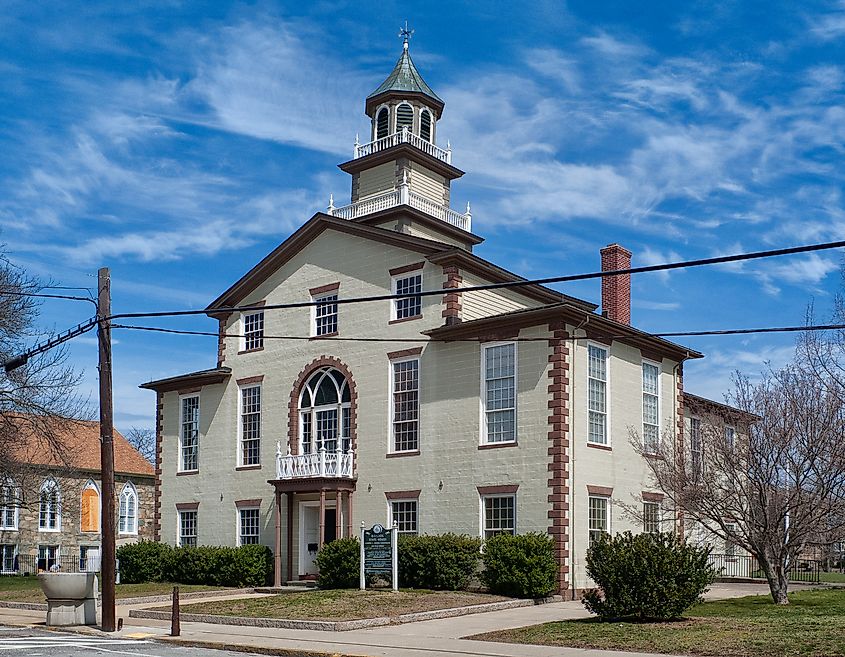 The Bristol County Courthouse in Bristol, Rhode Island