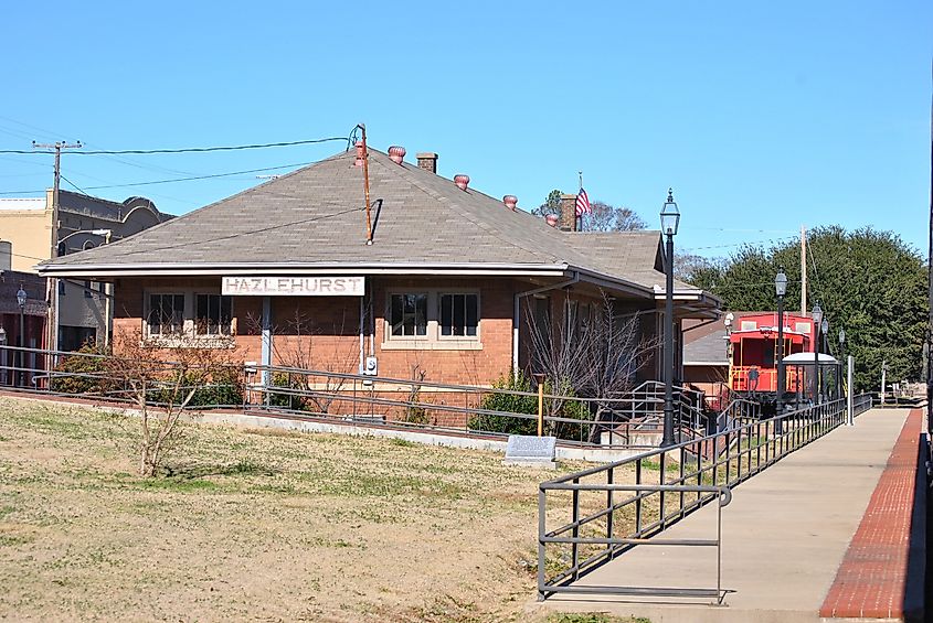 Train Station at Hazlehurst, Mississippi.