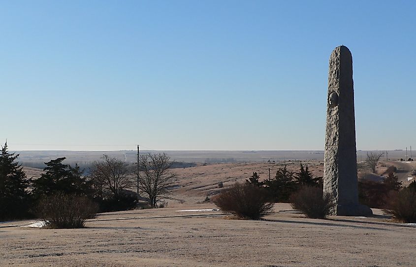 The Massacre Canyon Monument in Nebraska.