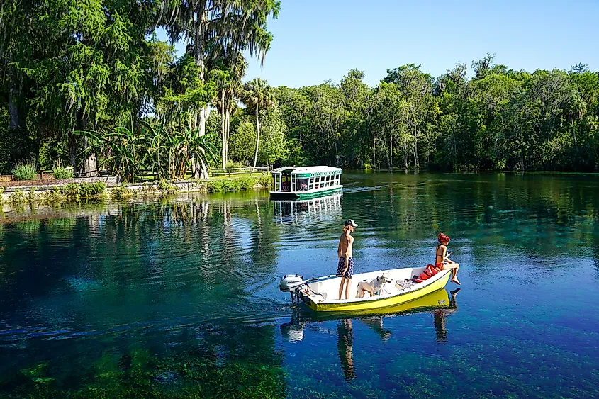 Silver Springs State Park in Silver Springs, Florida.