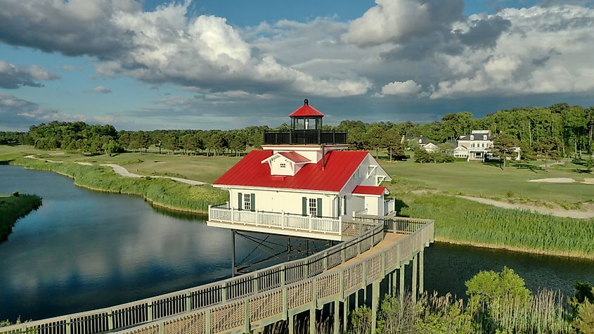 Waterside trails in Cape Charles, Virginia.