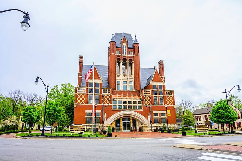 The Nelson County Courthouse in Bardstown, Kentucky.
