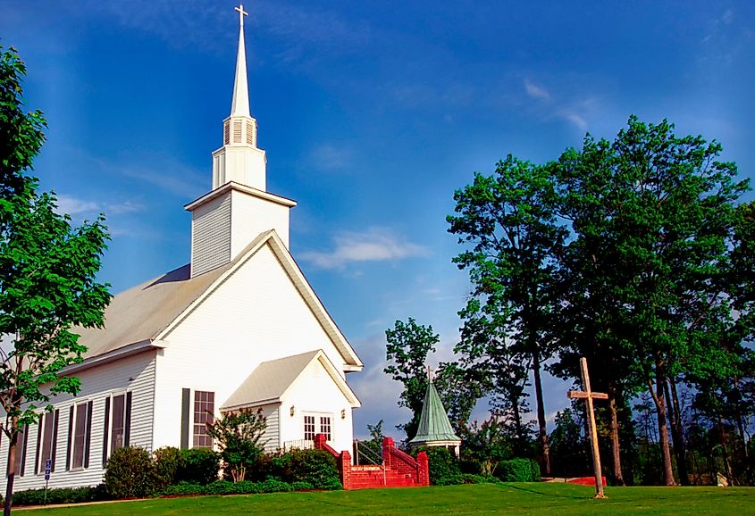 A historic Methodist Church in Six Mile, South Carolina