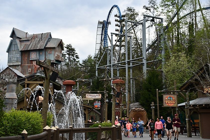 Dollywood Theme Park in Sevierville, Tennessee.