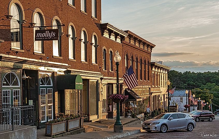 The Historic District in Mount Carroll, Illinois.