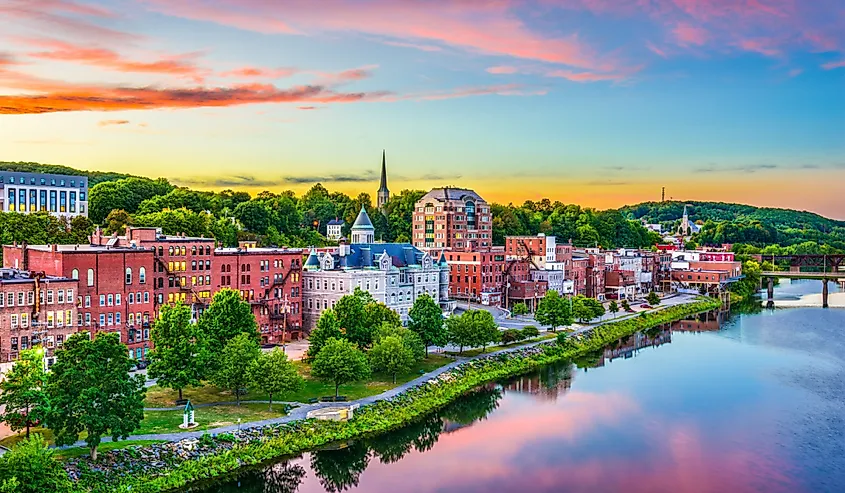 Augusta, Maine, downtown skyline.