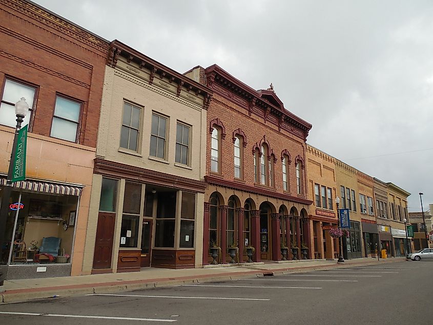 Downtown Faribault, Minnesota.