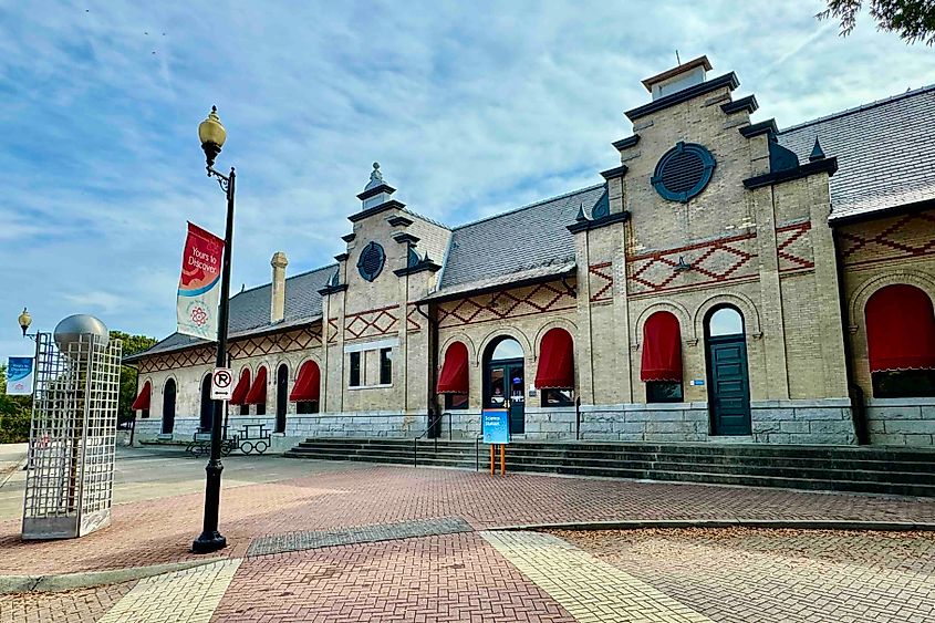 Danville Science Ccenter and the Old Train Station.