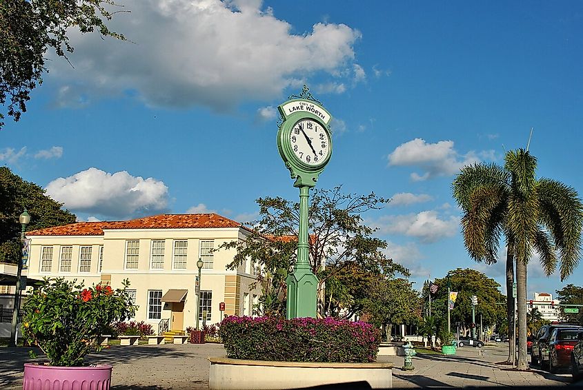 Downtown Lake Worth, Florida.