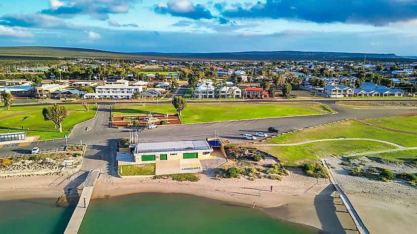 Aerial view of Kalbarri, Western Australia, Australia.