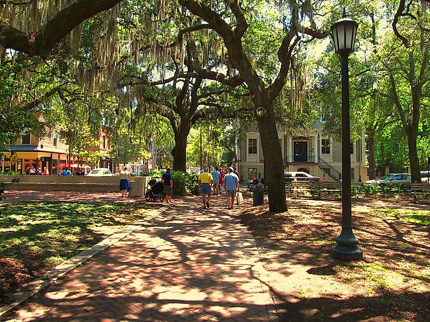 Chippewa Square, Savannah, Georgia.