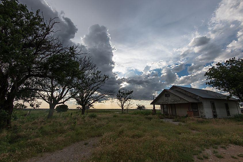 Old home in Cookietown, Oklahoma