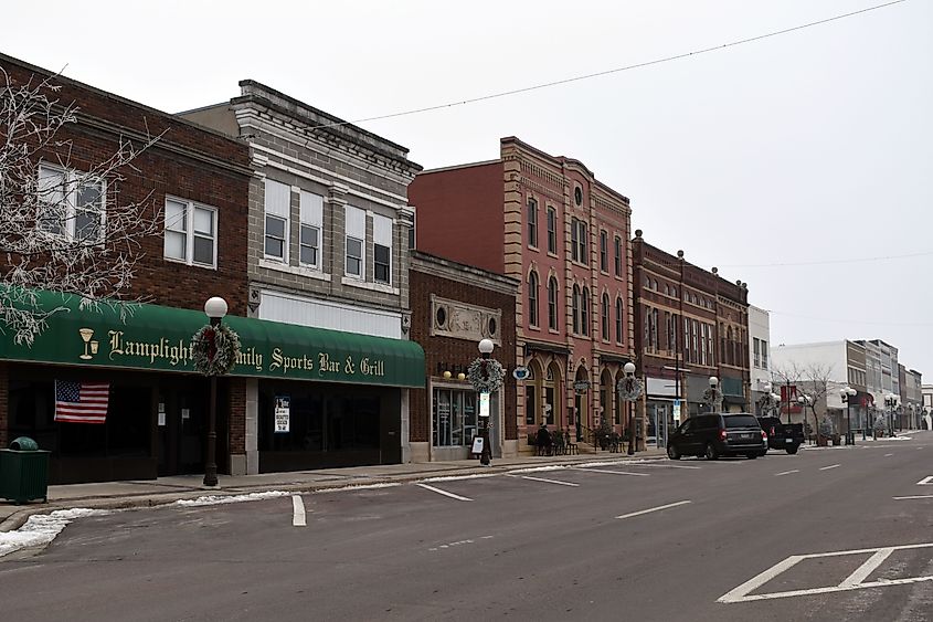 German Street in New Ulm, Minnesota.