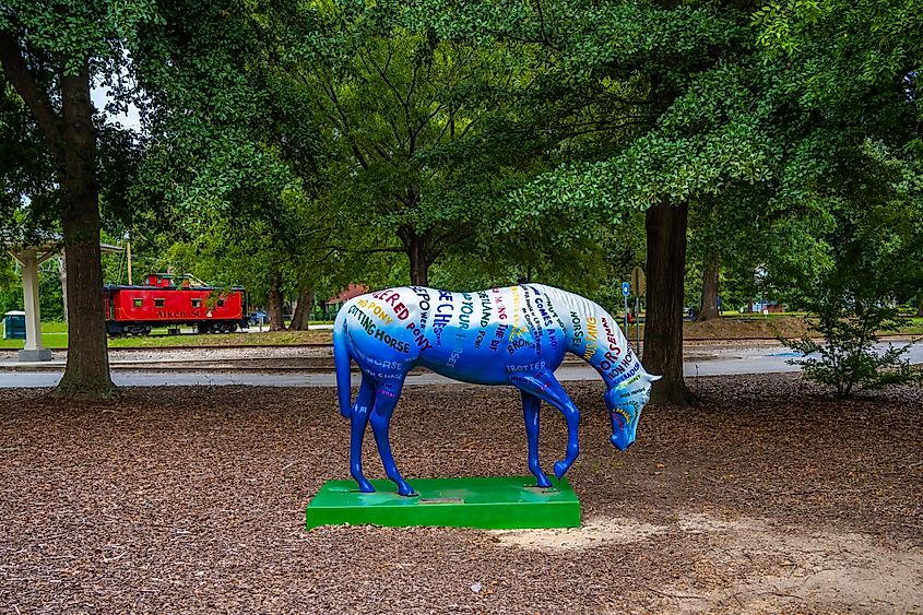 A beautiful horse statue in Aiken, South Carolina