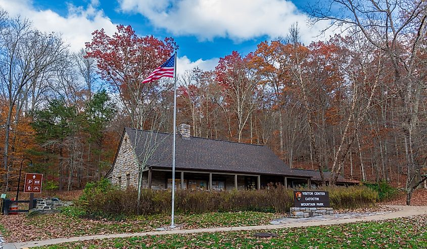 The visitor center for Catoctin Mountain Park in Thurmont