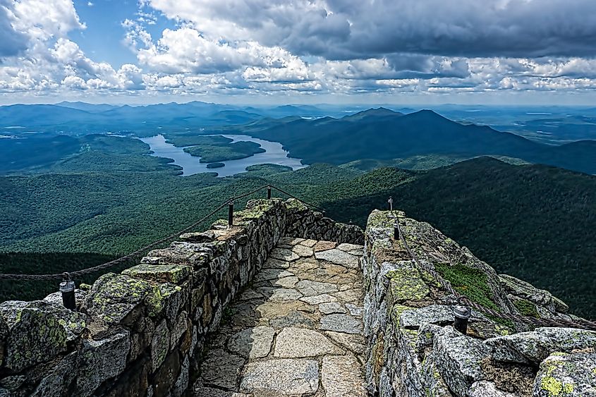 Beautiful scenery of the Adirondacks near Wilmington, New York