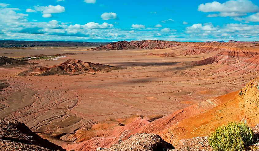 Arizona, Tuba City. Desert landscape along US Highway 160