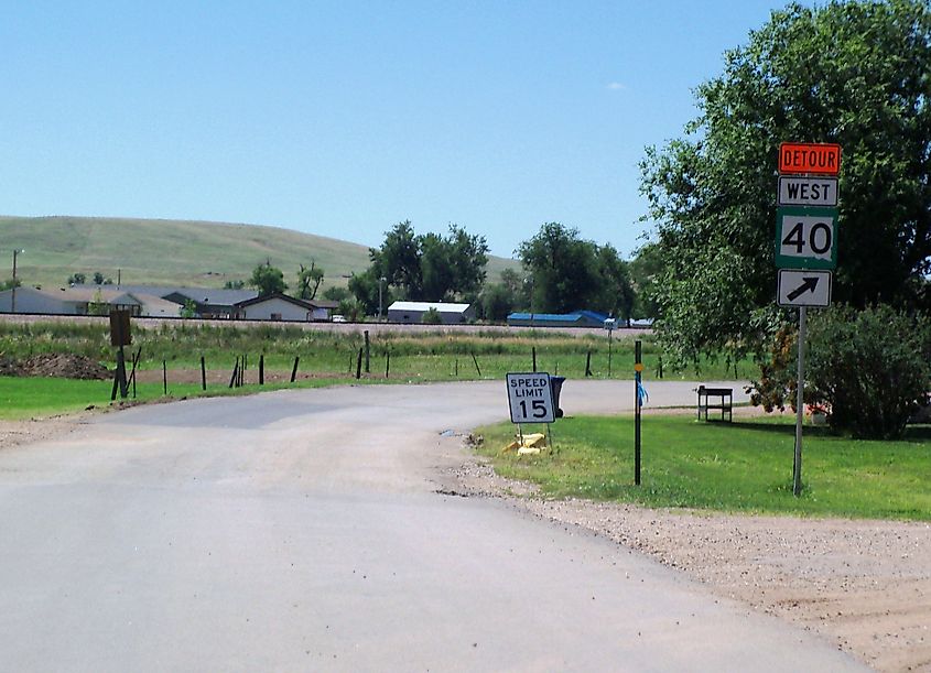 The quaint town of Hermosa, South Dakota