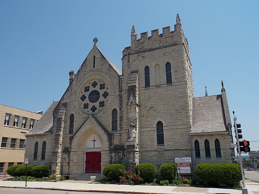 St. John's Episcopal Church in Dubuque, Iowa.