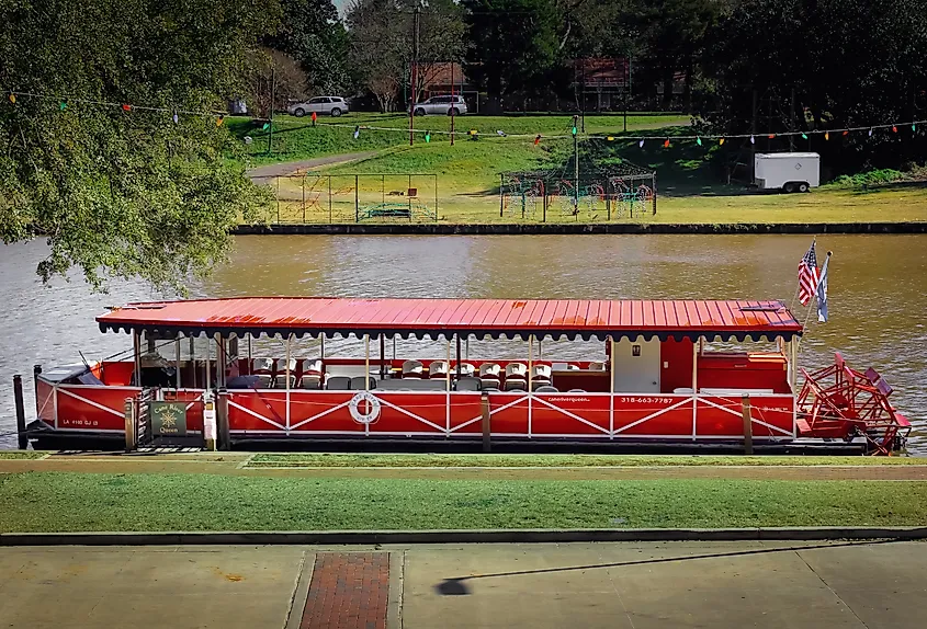Boat on the Cane River in Natchitoches, Louisiana