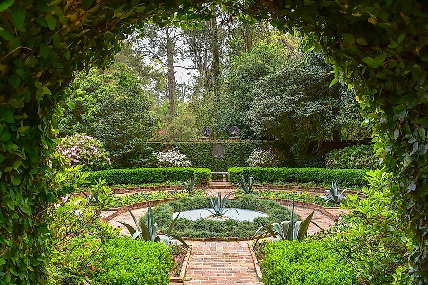 The secret garden at Killearn Plantation within Alfred B. Maclay State Park in Tallahassee, Florida