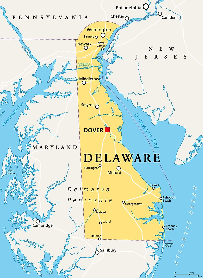 Delaware Us Map Peter Hermes Furian 