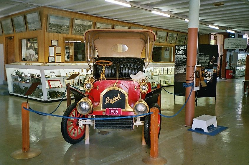 A 1903 Buick, possibly the oldest in existence, at Harold Warp's Pioneer Village in Minden, Nebraska.