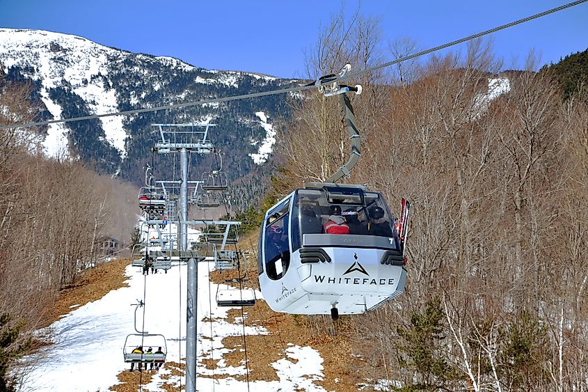 Whiteface Mountain Ski Area in the Adirondack Mountains, New York, USA