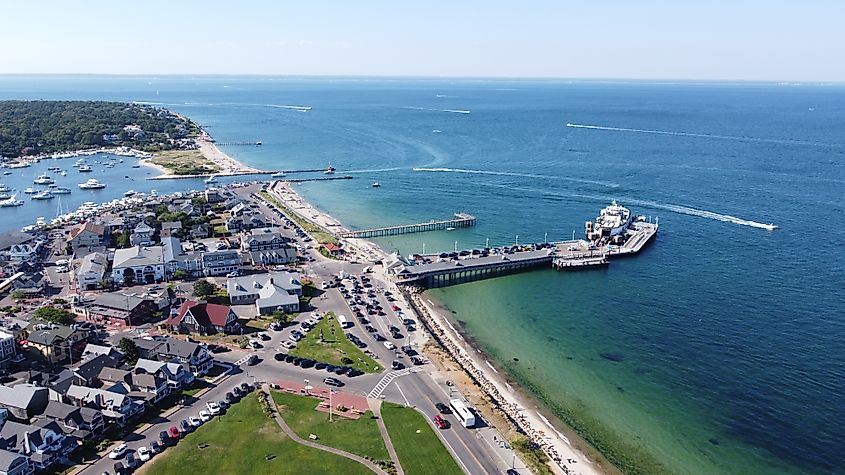 This pack of photos showcases the picturesque Oak Bluffs Ocean Park on the Island of Martha's Vineyard.