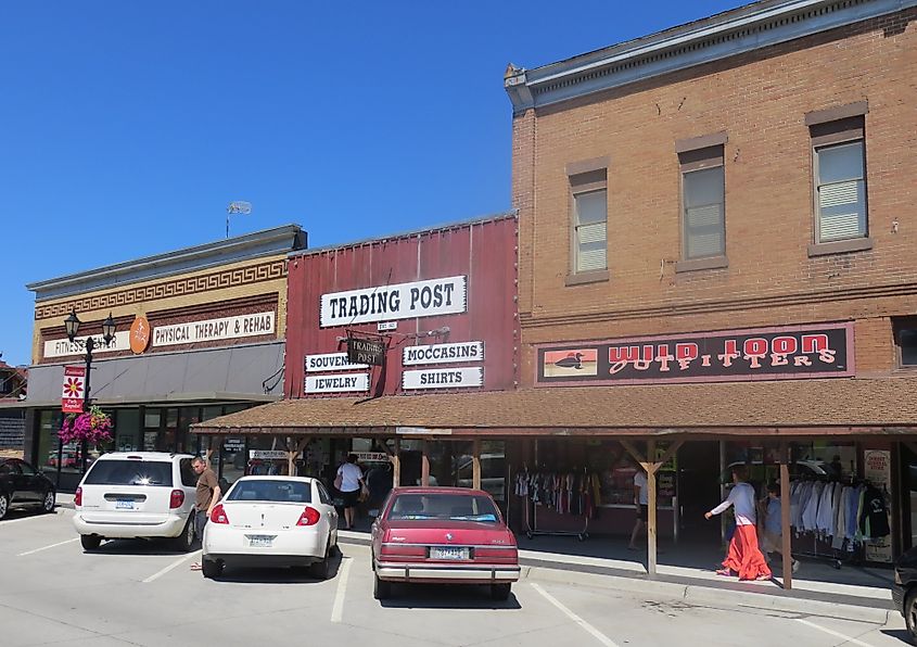 Street view in Park Rapids, Minnesota