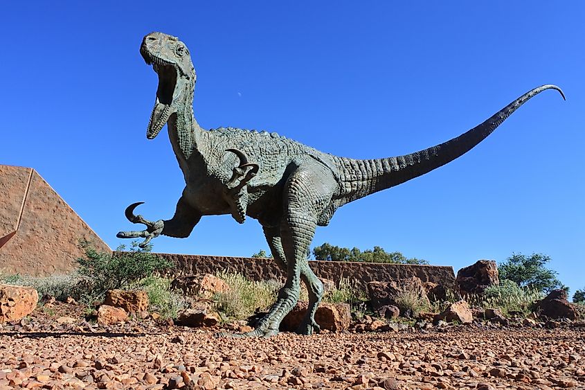 Australian Age of Dinosaurs Museum in Winton, Queensland, home to Australia's largest dinosaur fossil collection and the Southern Hemisphere's most productive fossil preparation laboratory.