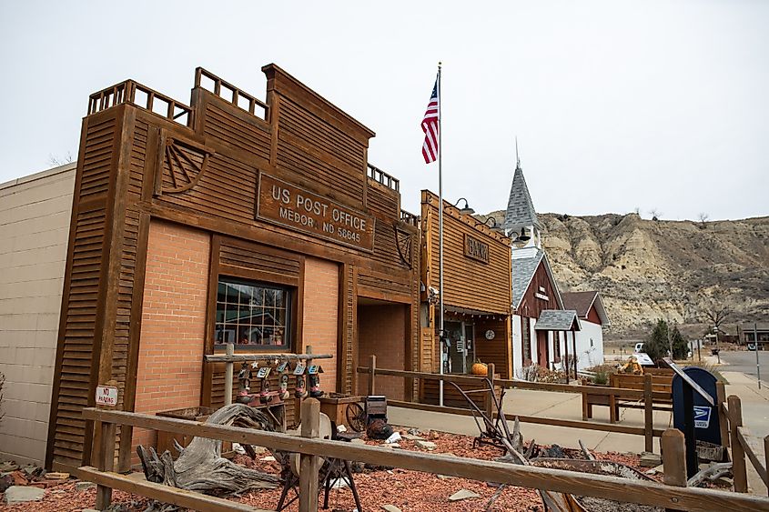 The United States Post Office in Medora, North Dakota