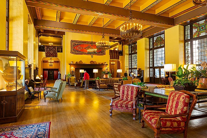 Interior view of the famous The Ahwahnee hotel. Editorial credit: Kit Leong / Shutterstock.com