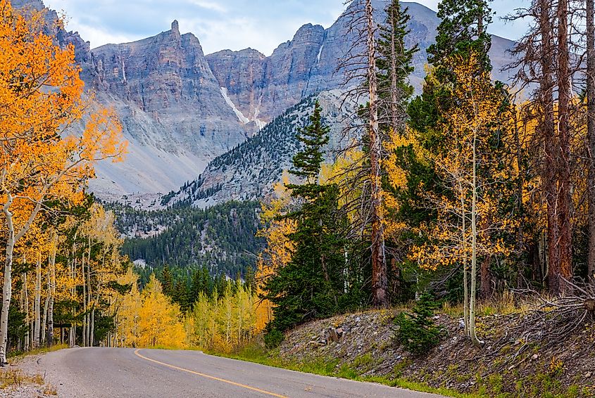 Wheeler Peak in the Great Basin National Park in Nevada.