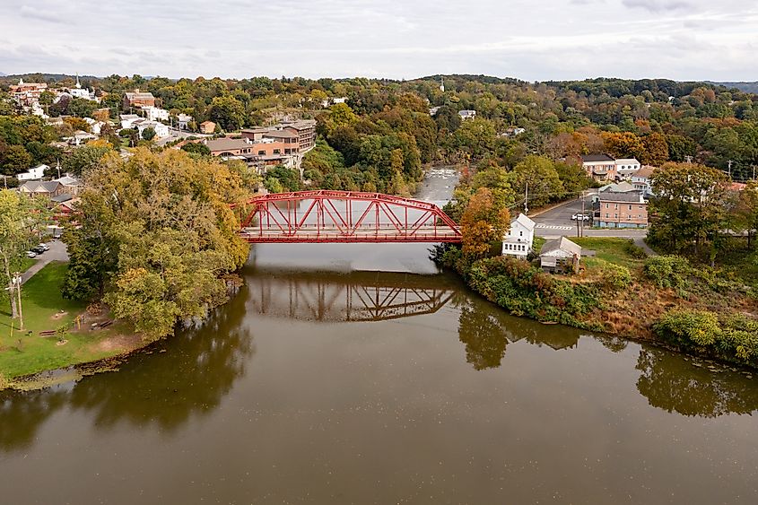 Esopus Creek in Saugerties, New York.