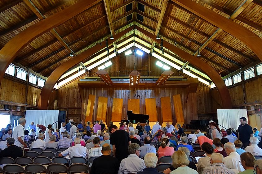 Marlboro Music Festival, a concert in 2019 - Marlboro, Vermont, USA. Photo via WikimediaCommons