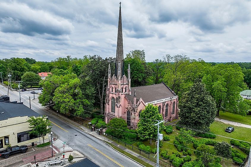 Trinity Episcopal Church in Abbeville is an architectural wonder nestled in Upstate South Carolina with design patterned after Gothic cathedrals.