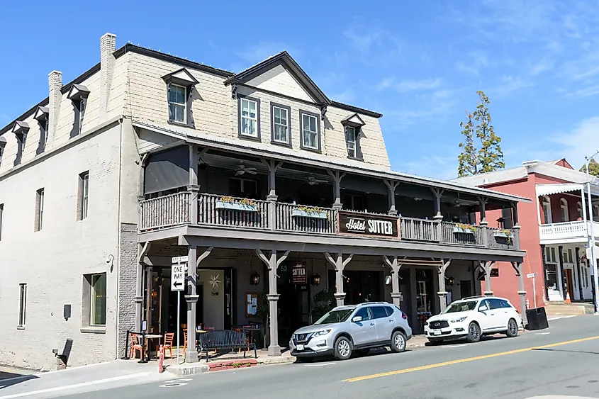 Hotel Sutter in Sutter Creek, California.