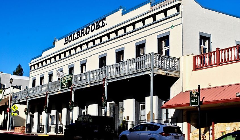 The Holbrooke Hotel is is notable as the oldest hotel that has been in continuous operation in California's Mother Lode