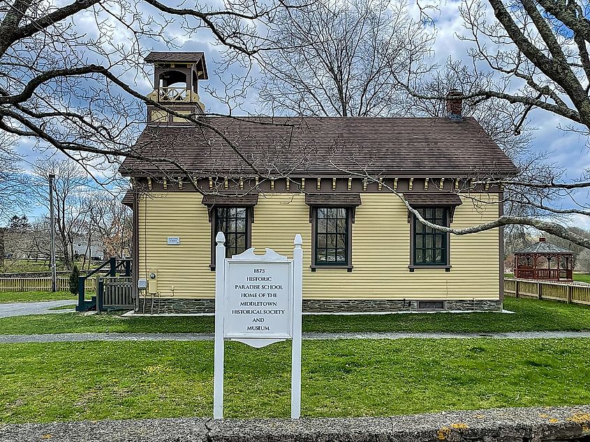 Paradise School, Paradise Valley Park, Middletown, Rhode Island. 