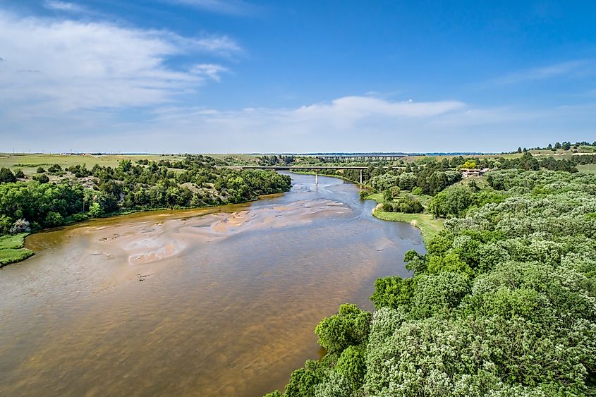 The Niobrara River near Valentine, Nebraska.