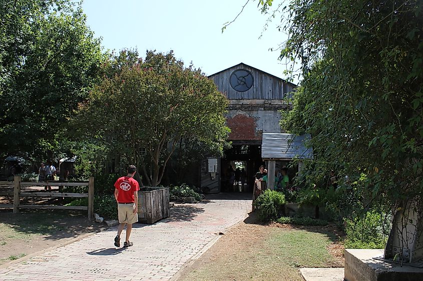 1 ⁄ 1 More details One of the most popular places in Gruene, Texas, the Gristmill restaurant sits just uphill from the Guadalupe River.