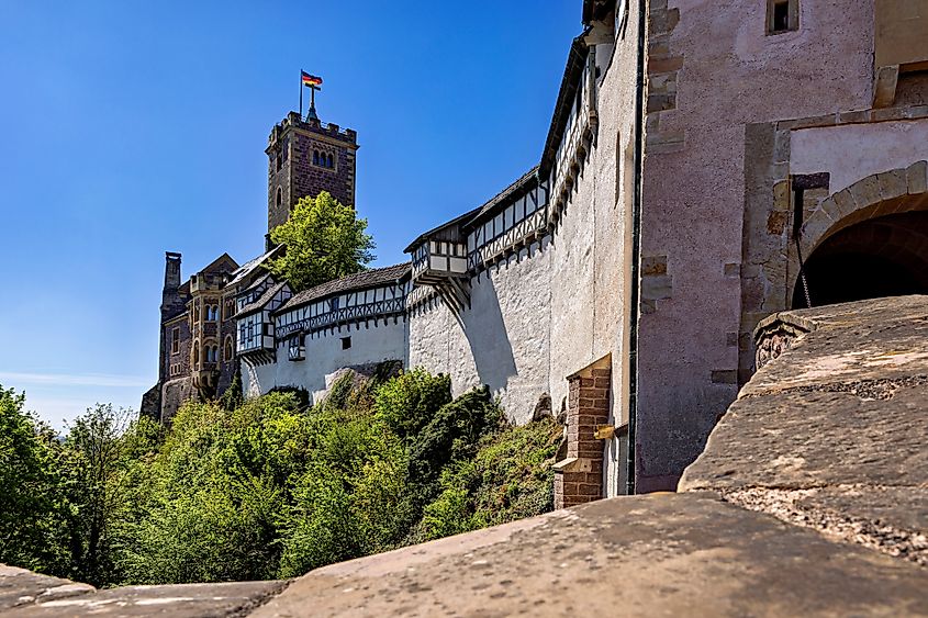 The Wartburg Castle at Eisenach in Thuringia.