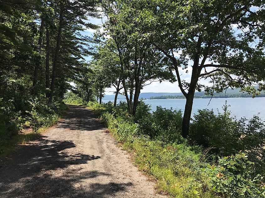 Quabbin Reservoir in New Salem Massachusetts.