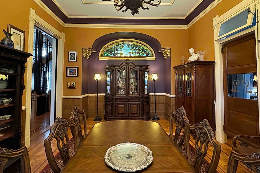 A rare glimpse into the Interior of a home on Millionaires' Row.