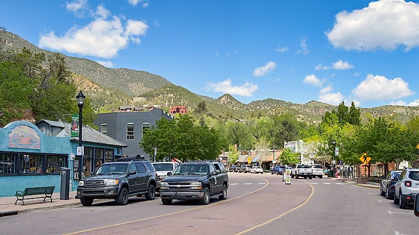 A scene from Manitou Springs, Colorado