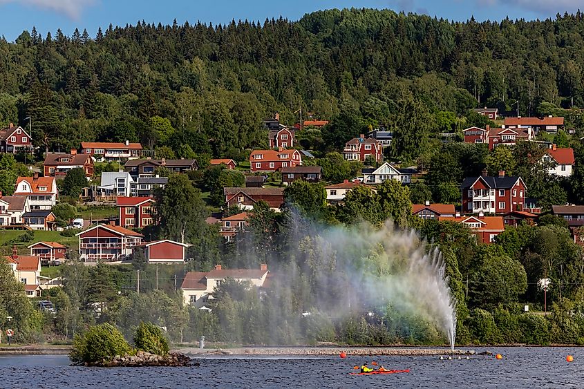 Lake Siljan in Rättvik, Sweden