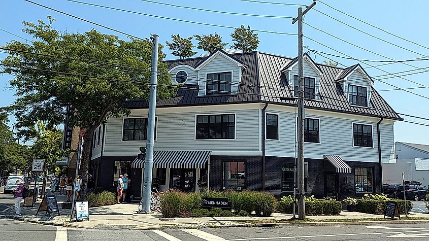 The Menhaden Hotel in downtown Greenport, New York.