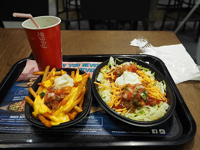 Taco Bell food is filled with sodium and fat